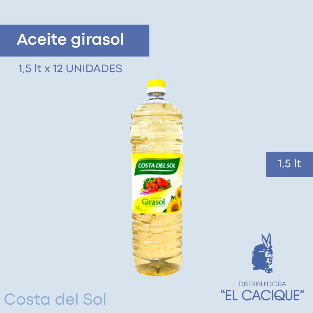 ACEITE de Girasol 12 x 1.5 L Costa del Sol